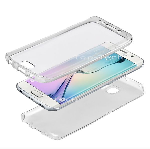 Full Protection Shockproof Cover for Samsung S7 Edge - Clear