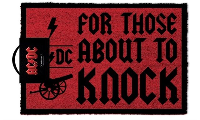 AC/DC For Those About To Knock Door Mat (Parallel Import)