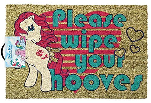 My Little Pony Retro Please Wipe Your Hooves Door Mat (Parallel Import)