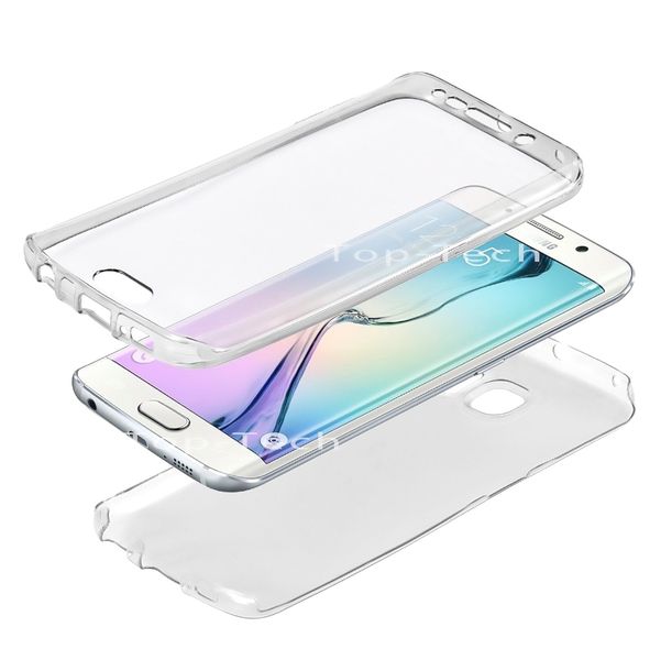 Full Shockproof Cover for Samsung Galaxy S7 Edge - Clear