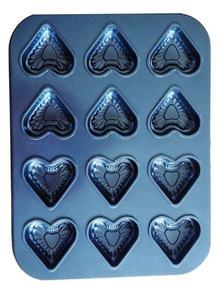 Hearts Baking Tray with 12 Cavities