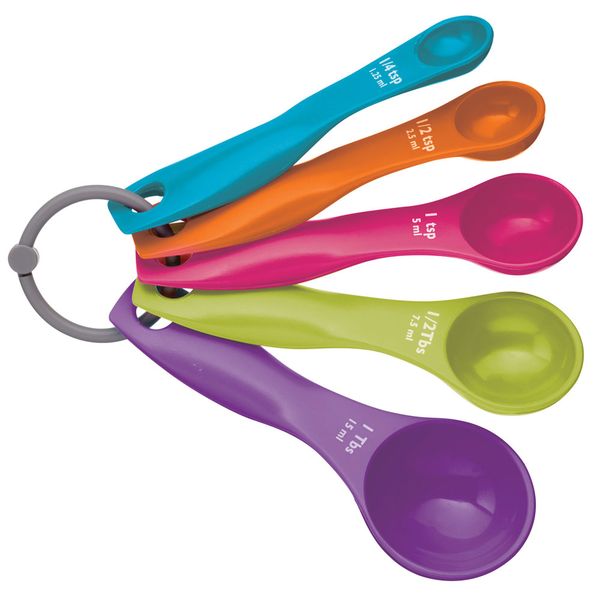 Colourful Measuring Spoons - 5 Piece