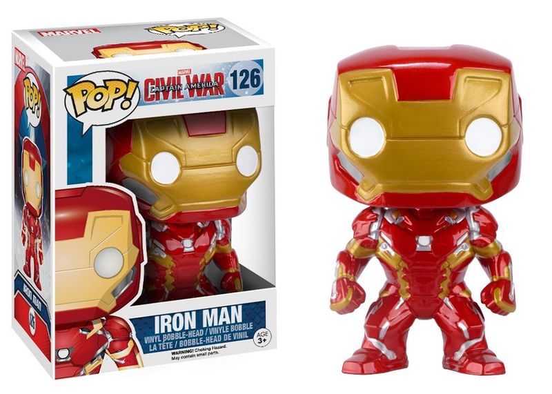 Funko Pop Bobble Marvel Captain America Civil War - Iron Man