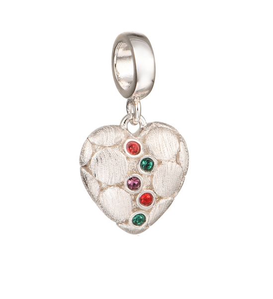 DhiaJewellery Heart Charm made with Crystals from Swarovski