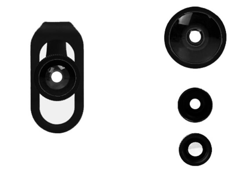 Universal 4-in-1 Smartphone Lens Clip - Black