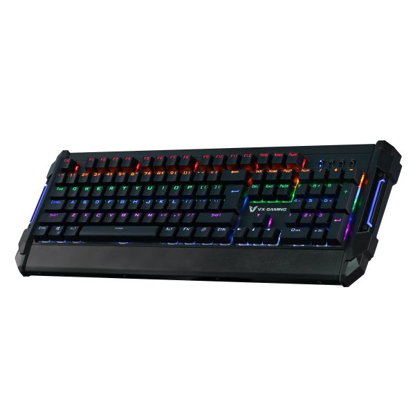 VX Gaming Reinforce Series Mechanical Rainbow Lighting Keyboard - Black