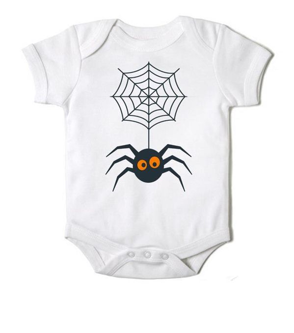 Just Kidding Unisex Itsy Bitsy Spider Halloween Short Sleeve Onesie ...