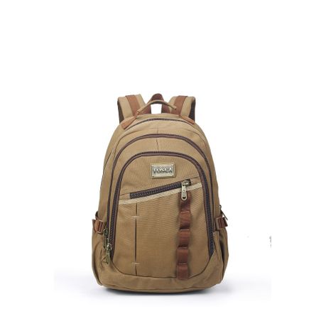 canvas backpack with laptop compartment