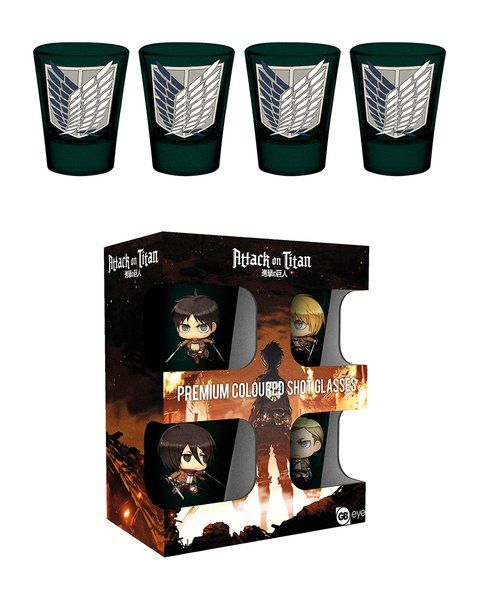 Attack On Titan - Symbols Premium Shot Glasses (Parallel Import)