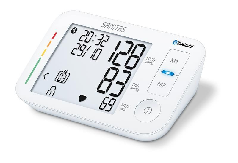 Sanitas Blood Pressure Monitor with Bluetooth Connectivity to App SBM 37