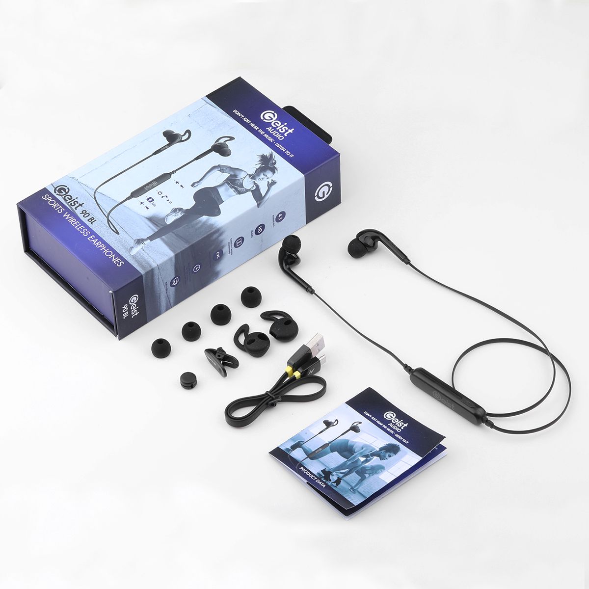 geist 90bl wireless bluetooth sports earphones