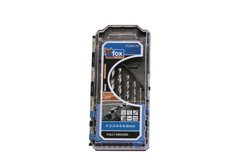 Fox Tools - High-Speed Steel Drill Bit - Set of 6
