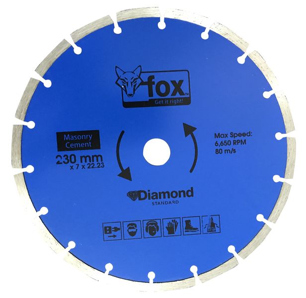 Fox Tools - Segmented 230mm Diamond Blades - Set of 10