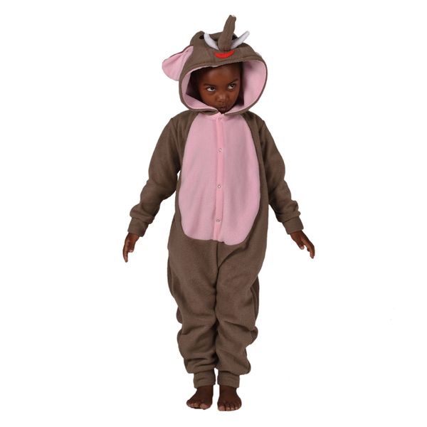aFreaka Kids Elephant Onesie - Grey &amp; Pink