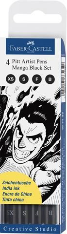 Faber-Castell - Pitt Artist Pens - Manga Black