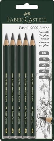 Faber-Castell - Castell 9000 Jumbo Graphite Pencil Set