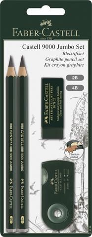 Faber-Castell - Castell 9000 Jumbo Graphite Pencil Set