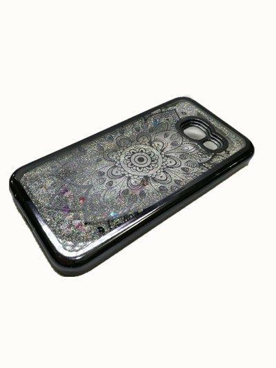 Liquid Moving Glitter Back Case for Samsung A3 2017 - Rose Gold