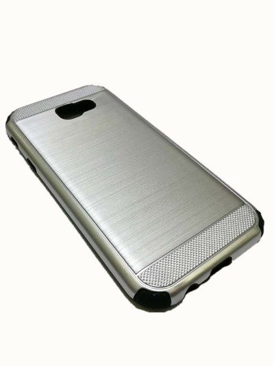 Shockproof Brushed Hard Armor Case for Samsung A7 2017 - Rose Pink