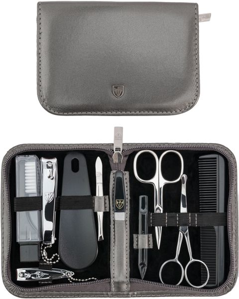 Kellermann 3 Swords Gents Manicure Set - Silver