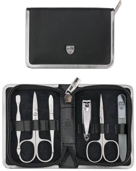 Kellermann 3 Swords Manicure Set - Black &amp; Silver