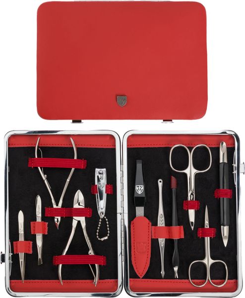 Kellermann 3 Swords Manicure Set - Red