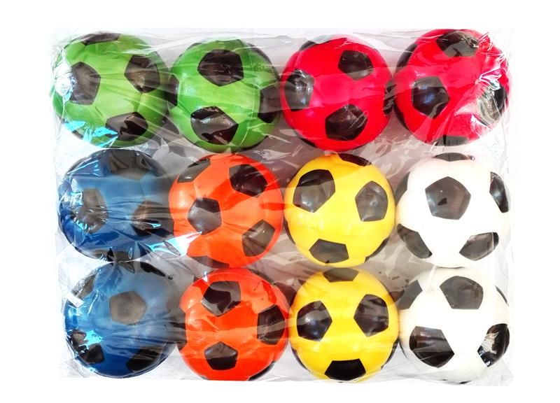 Mini Foam Soccer Balls - Multi Coloured (Pack of 12)