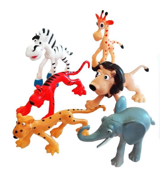 Cartoon Like Wild Animal World - Set of 6