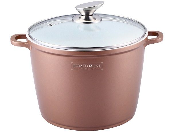 Royalty Line 24cm Ceramic Coating Deep Stock Pot - Copper