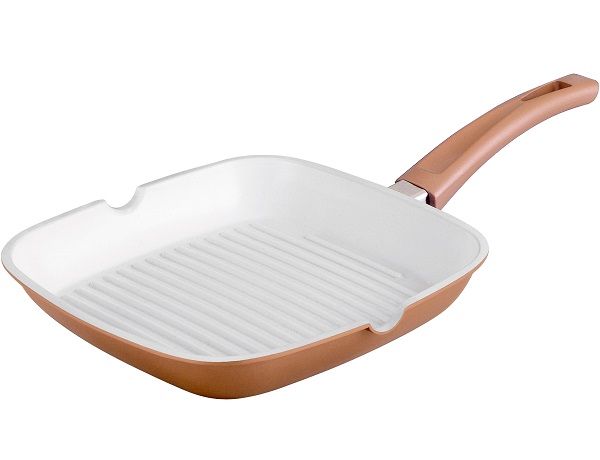 Royalty Line 24cm Ceramic Coating Grill Pan - Red