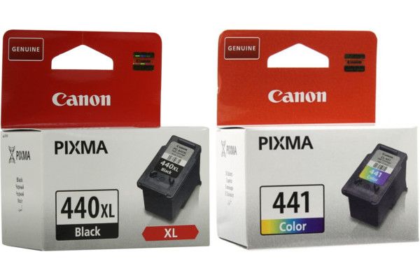 Canon PG 440 XL/CL441 Black 440XL &amp; Tri-Color 441 Ink Cartridges (OEM)