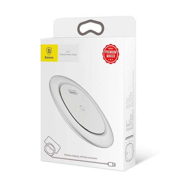 Baseus UFO Wireless Charger for iOS &amp; Android - White
