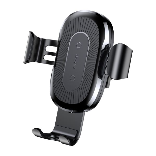 Baseus 10W - 2A Gravity Wireless Charger Car Phone Holder &amp; 1m Micro Cable