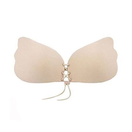 Front Draw String Cleavage Adhesive Bra - Nude (Size: B Cup), Shop Today.  Get it Tomorrow!