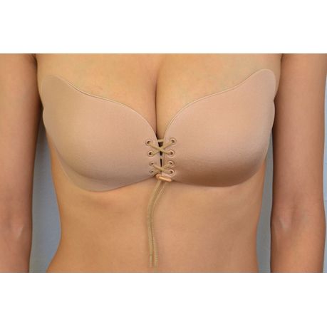 Sticky Adhesive Strapless Invisible Silicone Push up Bra by Soul