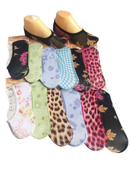 Assorted Sheer Breathable Secret Socks - Pack of 12