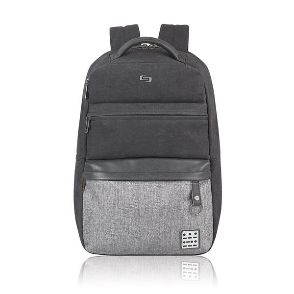 Solo 15.6 Endeavor Laptop Backpack - Black&amp; Grey