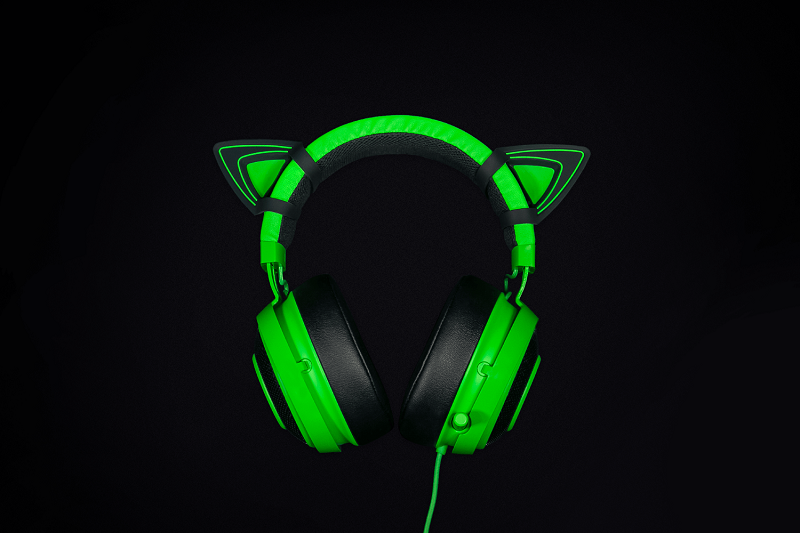 Razer: Kitty Ears For Razer Kraken - Green (PC)