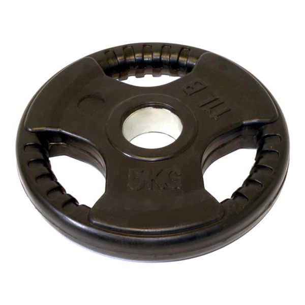 Tri Grip Rubber Weight Plates - Set Of 2