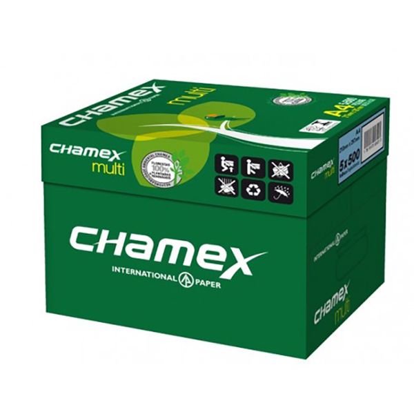 Chamex: Multi White A4 Office Copy Paper - Box (5 x 500 Sheets)