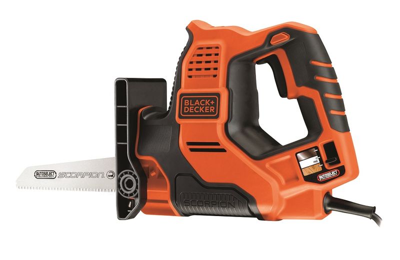 Black &amp; Decker - Auto select Scorpion Saw in Kit box - 500W