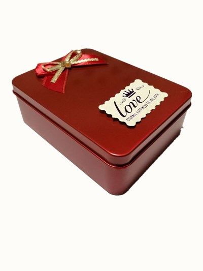 Valentine's Metal Rectangle Shape Gift Box