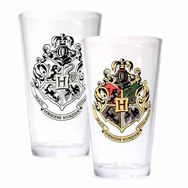 Harry Potter: Hogwarts: Cold Changing Large Glass - Hogwarts Crest (Parallel Import)