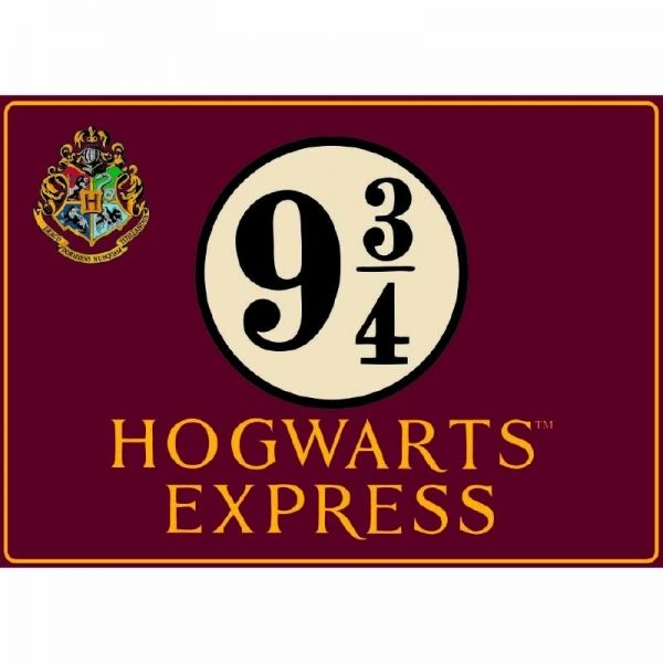 Harry Potter: Large Tin Sign - Hogwarts Express Platform 9 3/4 (Parallel Import)