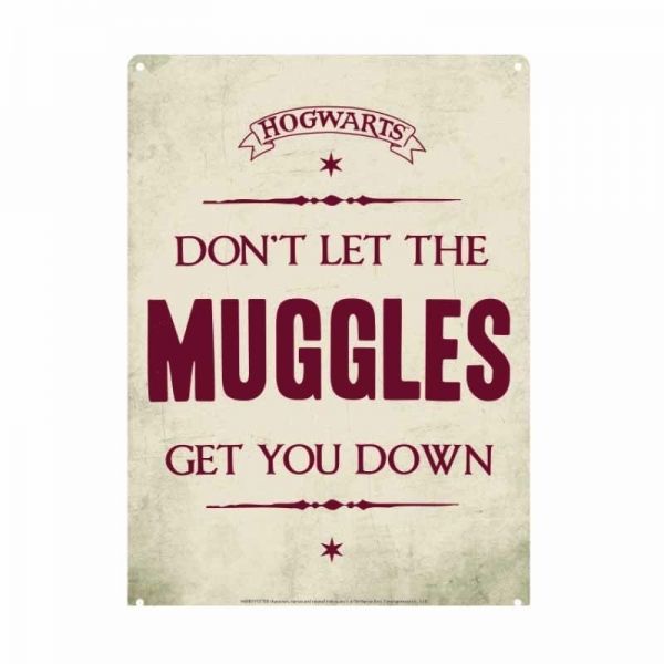 Harry Potter: Small Tin Sign - Muggles (Parallel Import)