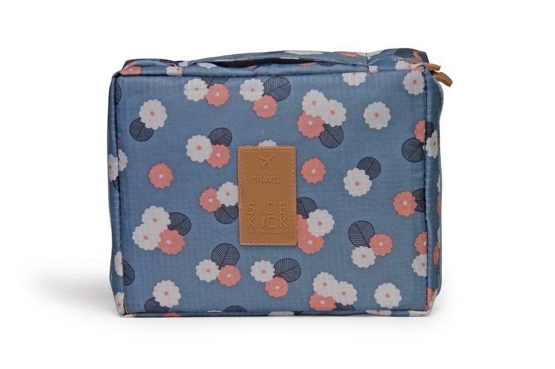 Sidekick Cosmetic Case - Blue Floral