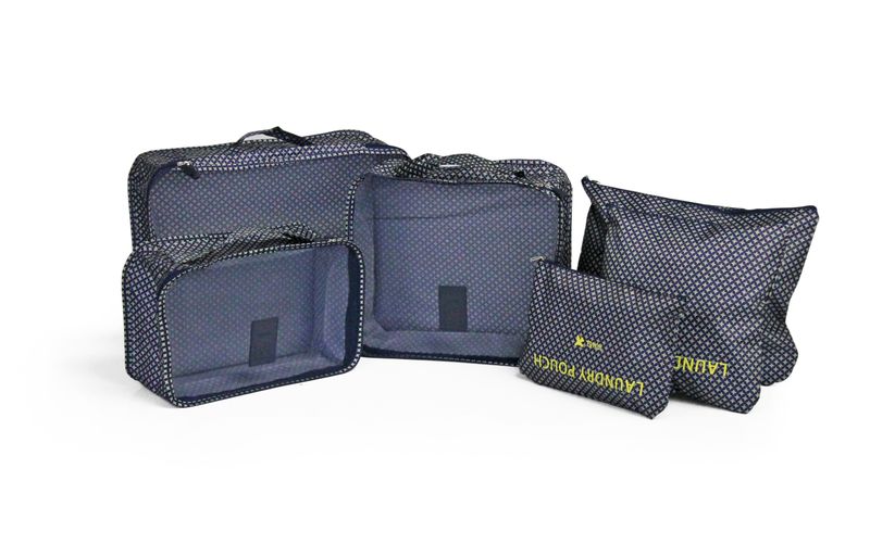 Sidekick Travel Organiser 6 Piece Set - Navy Star