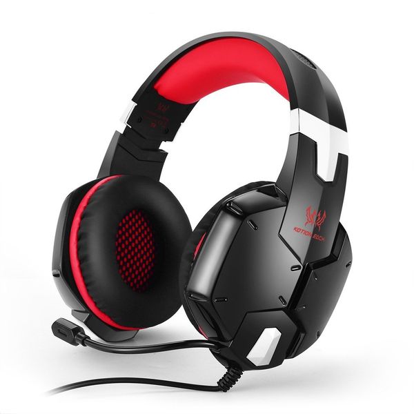 KOTION G1200 Gaming Headset with LED Light - Red