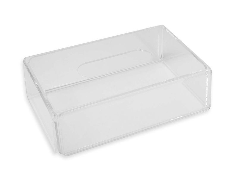 Perspex Rectangular Tissue Box - Clear