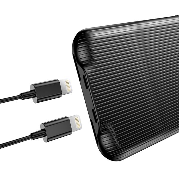 Baseus Dual Lightning Audio Case for iPhone 7 &amp; iPhone 8 - Black